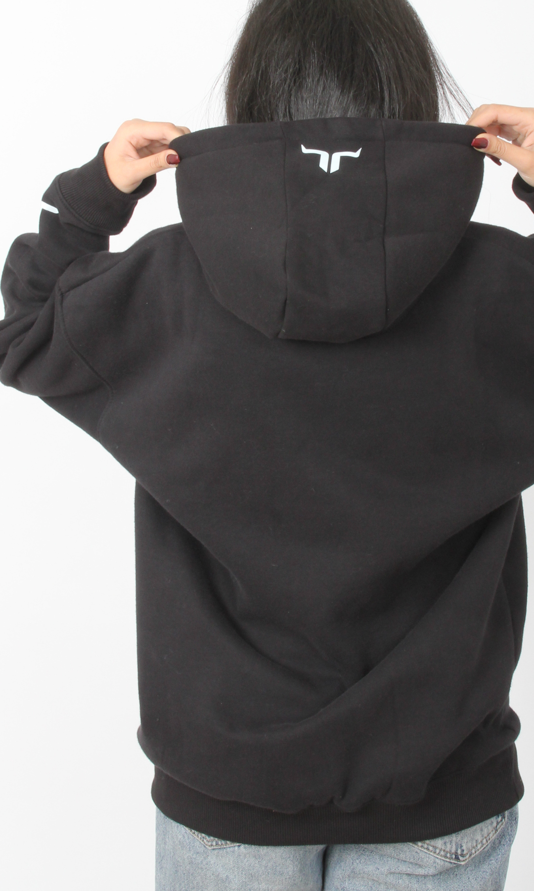 (Original) Women Over Sized Hoodie - NUT (Black)