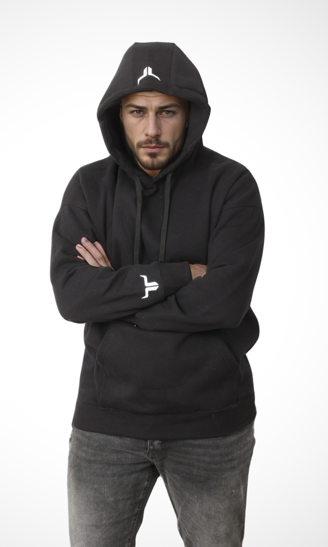 (Original) Men Over Sized Hoodie Sweater - NUT (Black)