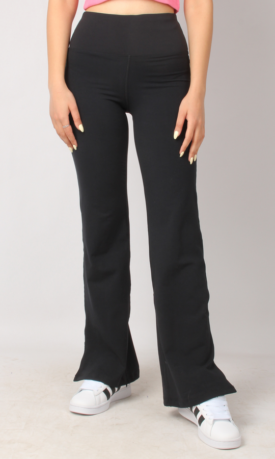 New Women Sports Flare Leggings (Black)