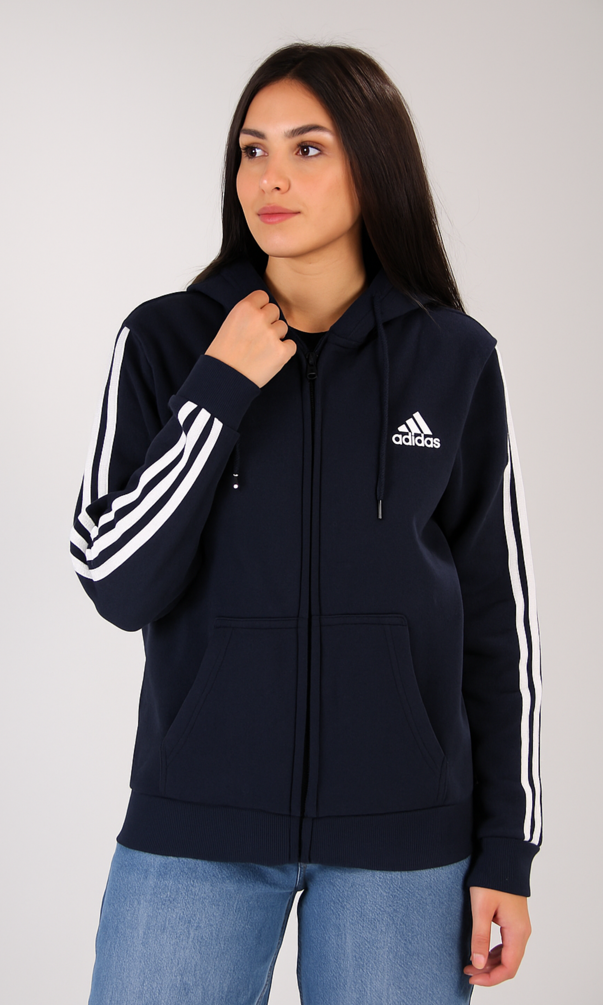 Women 3-Stripes Full Zip Hoodie jacket