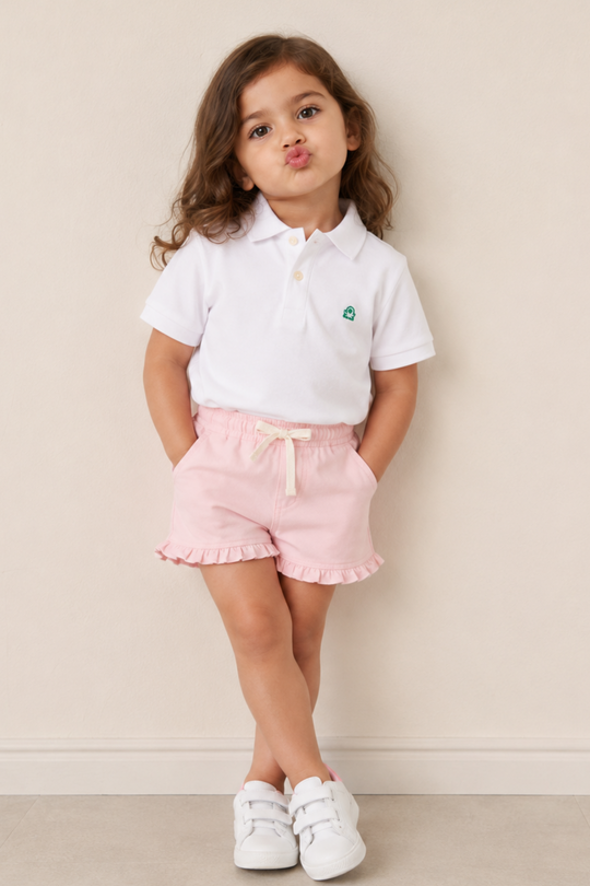 Kids Cotton Short Sleeve Polo Shirt
