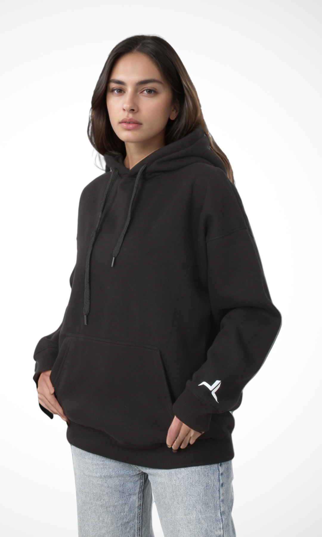 (Original) Women Over Sized Hoodie - NUT (Black)