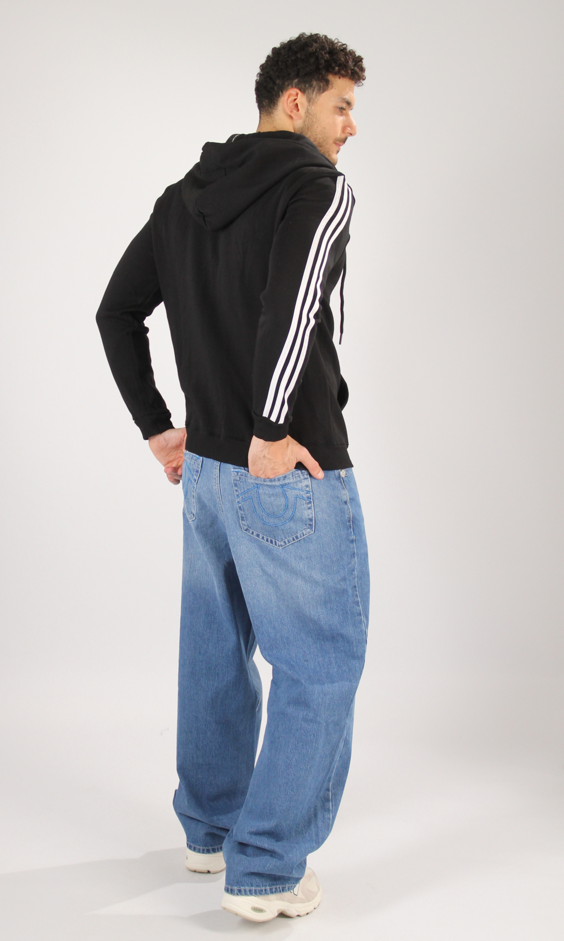 Men 3-Stripes Full Zip Hoodie jacket