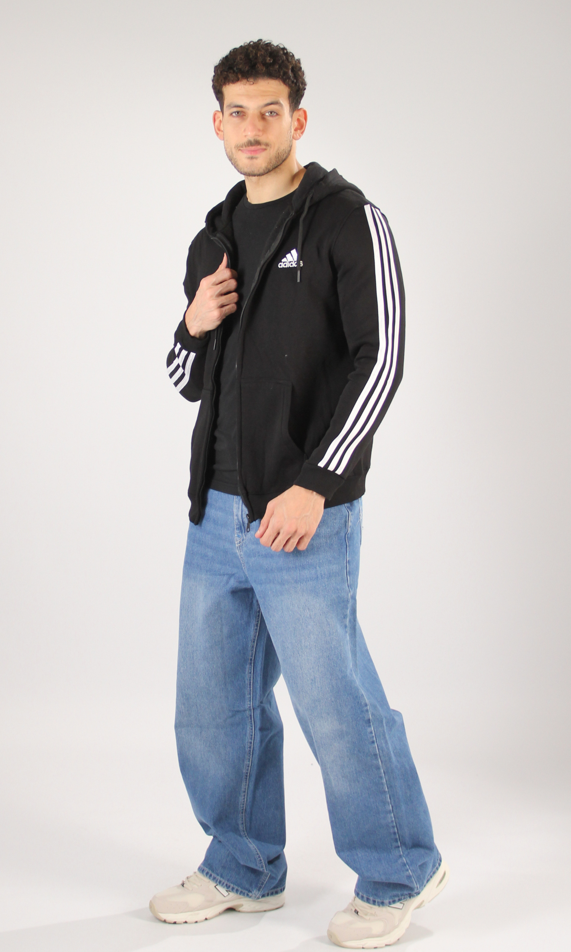 Men 3-Stripes Full Zip Hoodie jacket