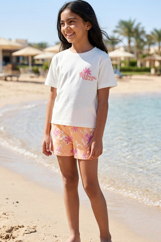 Kids Tropical Blossom Summer Set