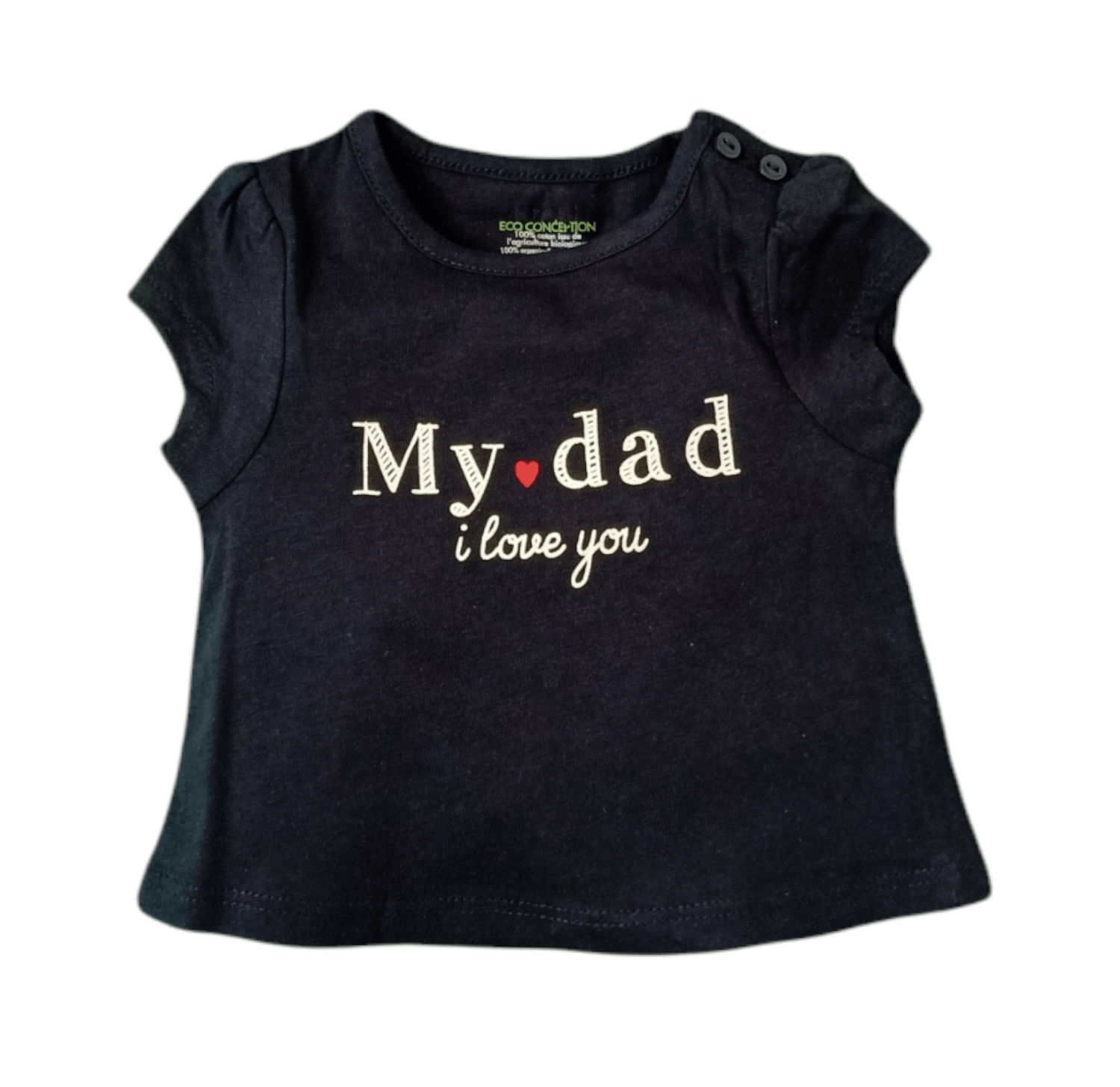 ElOutlet Babies Baby Girl Shirt - Dark Blue - My Dad