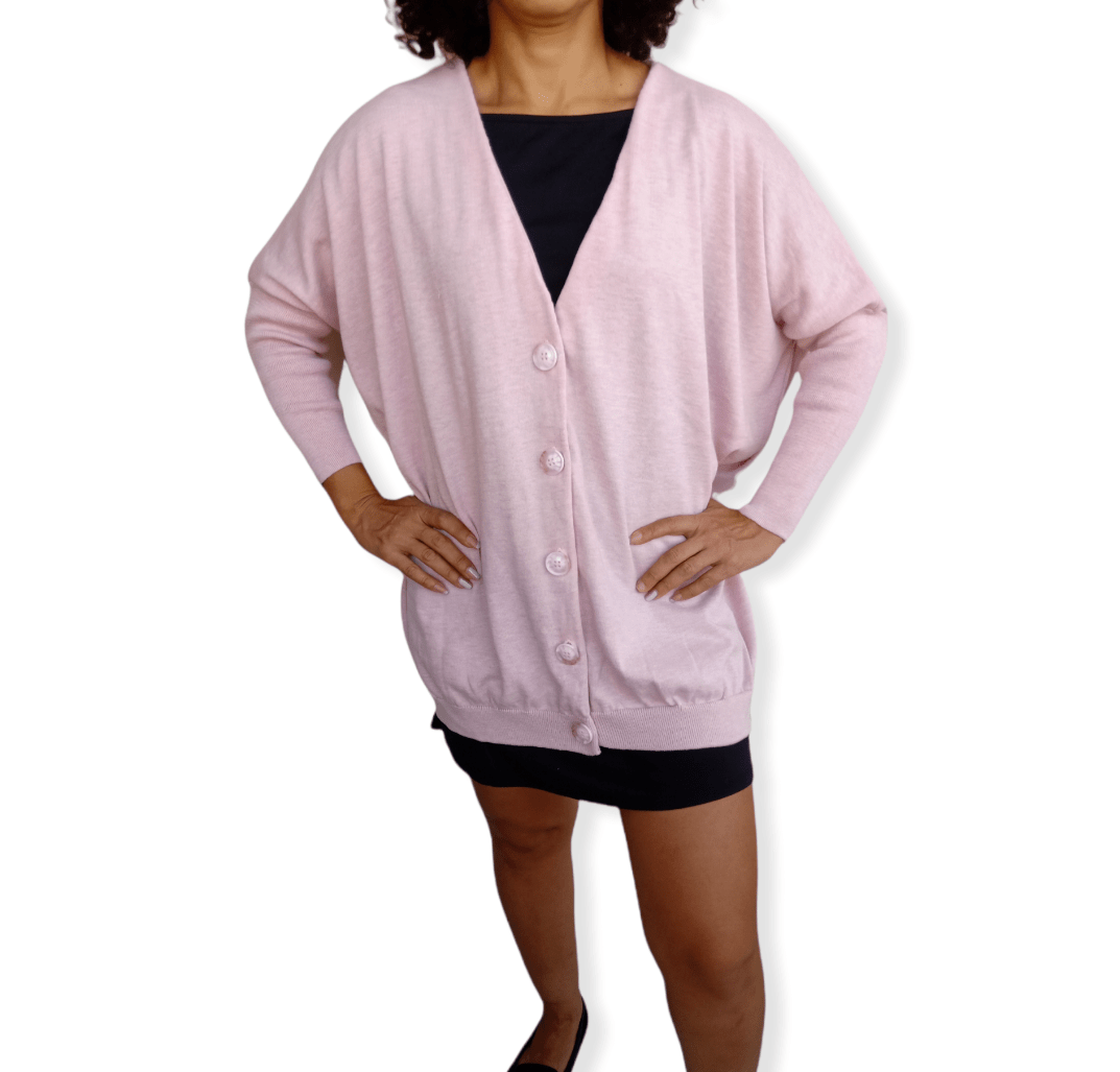ElOutlet Women Jacket (Oversized Jacket) Pink