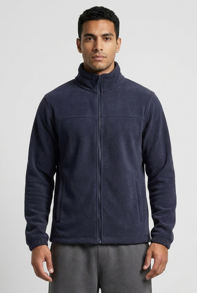 Navy Storm Zip Fleece Jacket