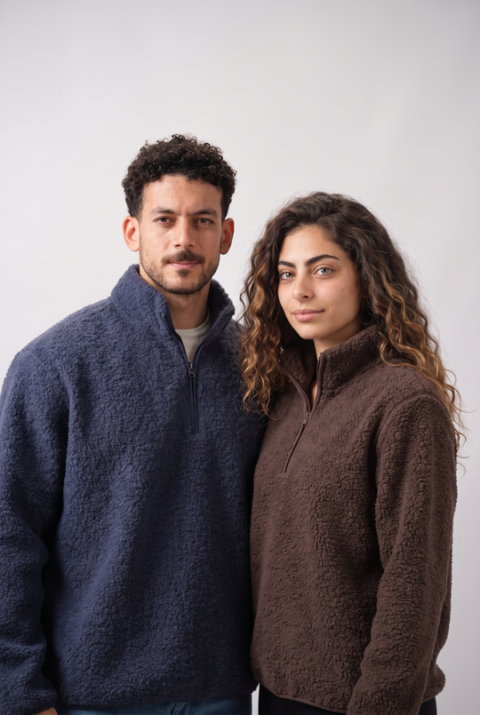 Cozy Curl Half-Zip Pullover