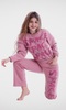 Kids Winter 24 Kids Pajama Girls Pajama Set (Sweatshirt + Pants) - Cashmere
