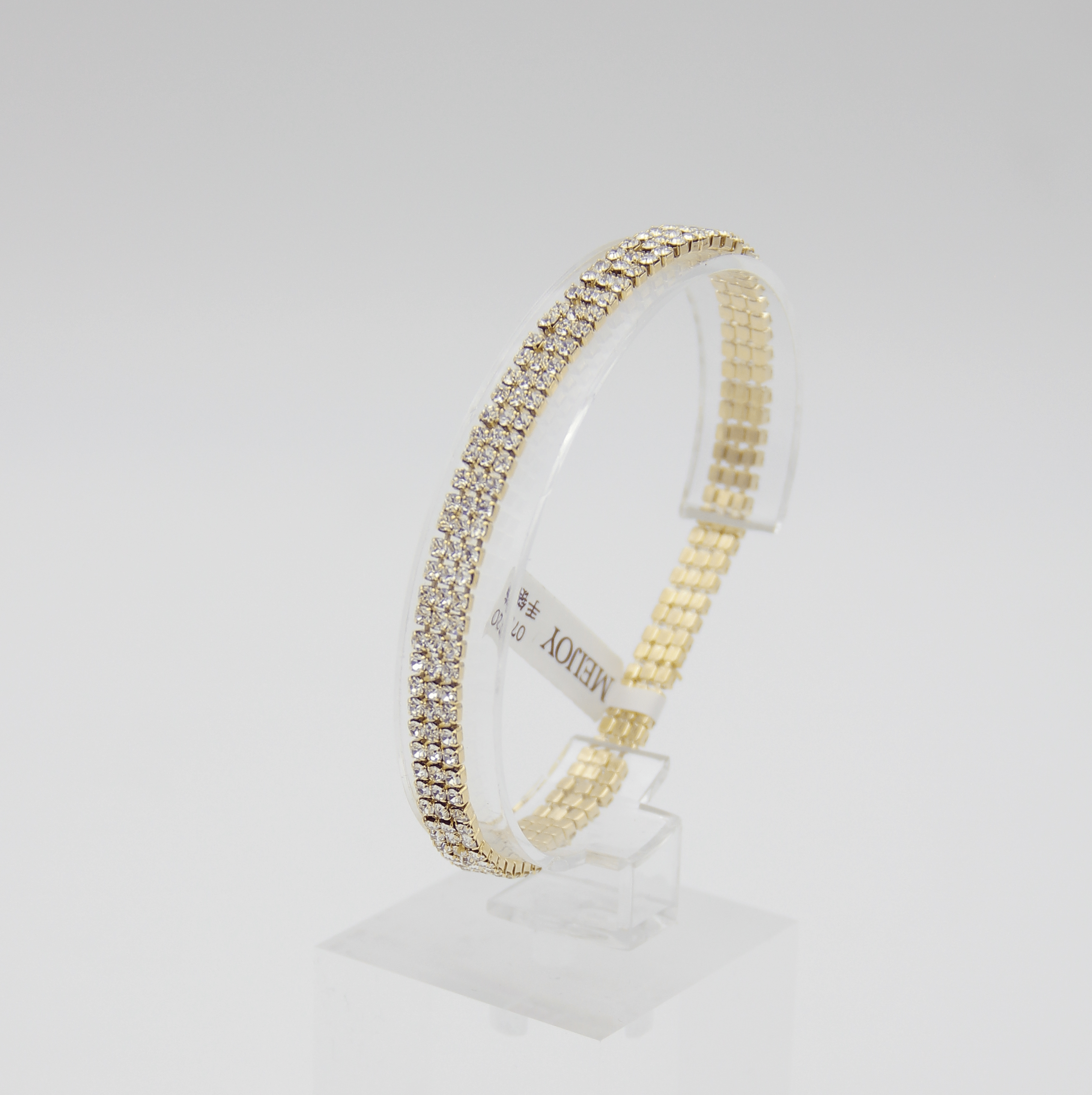 Outlet W&B Female Bracelets Double Diam - Golden- Bracelet