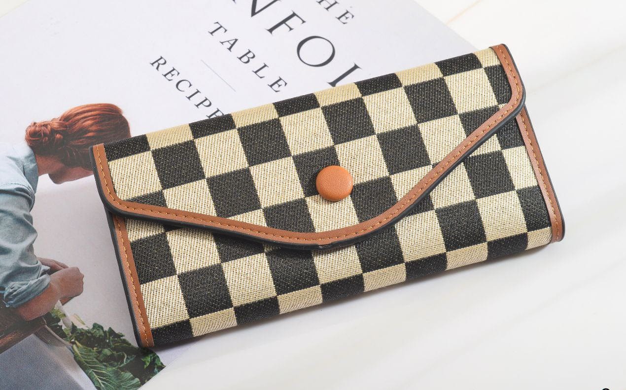 Outlet W&B Wallet Brown Boxes Basic Long Women Wallet