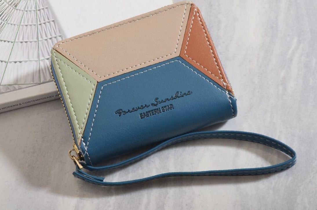 Outlet W&B Wallet Pale Blue Eastern Star Colorful Wallet