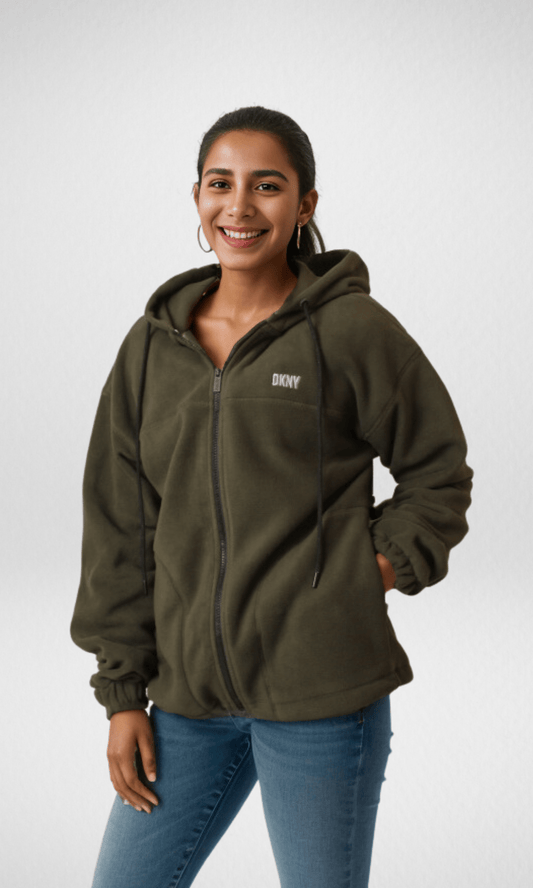 Women Winter 24 Summer Sale 23 (ORIGINAL) DKNY Women Jacket - Oil Green