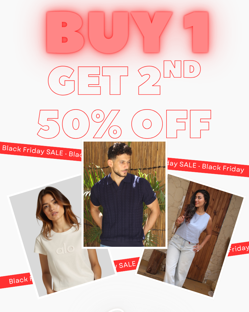 BUY 1 GET THE  2ND AT 50% OFF