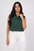 Women Sleeveless Crop Shirt Oversized