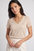 Women Striped Classic V-neck T-Shirt