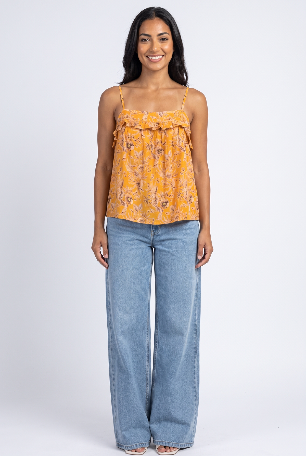 Sleeveless Women Top (Mustard)