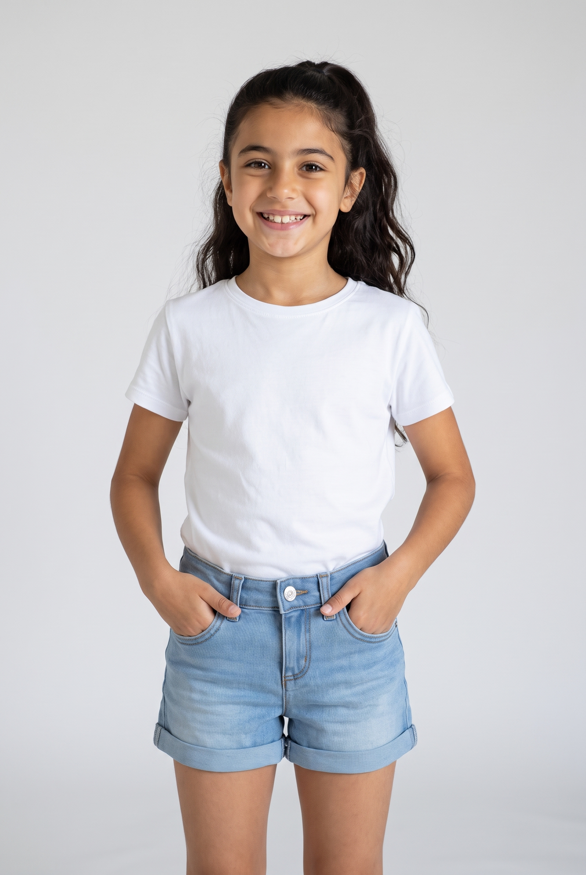 Kids Denim Solid Color (Baby Blue)