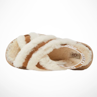 UGG DISCO CROSS SLIDE CHESTNUT