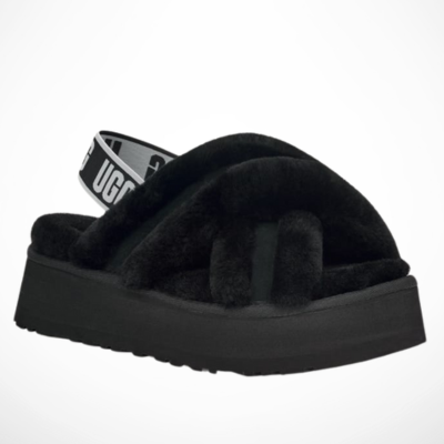UGG DISCO CROSS SLIDE (Black)