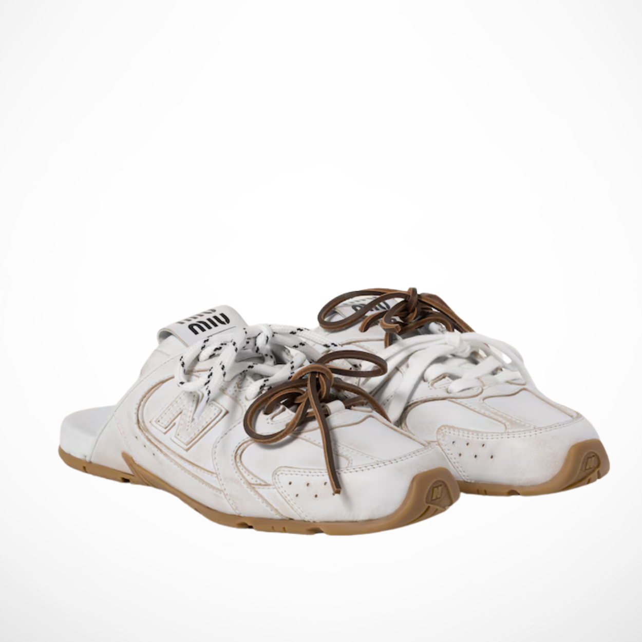 Miu Miu x NB 530 Mules (White)