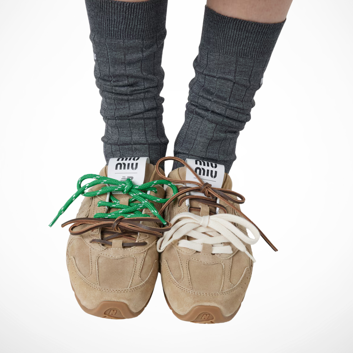 Miu Miu x NB 530 Mules (Beige)