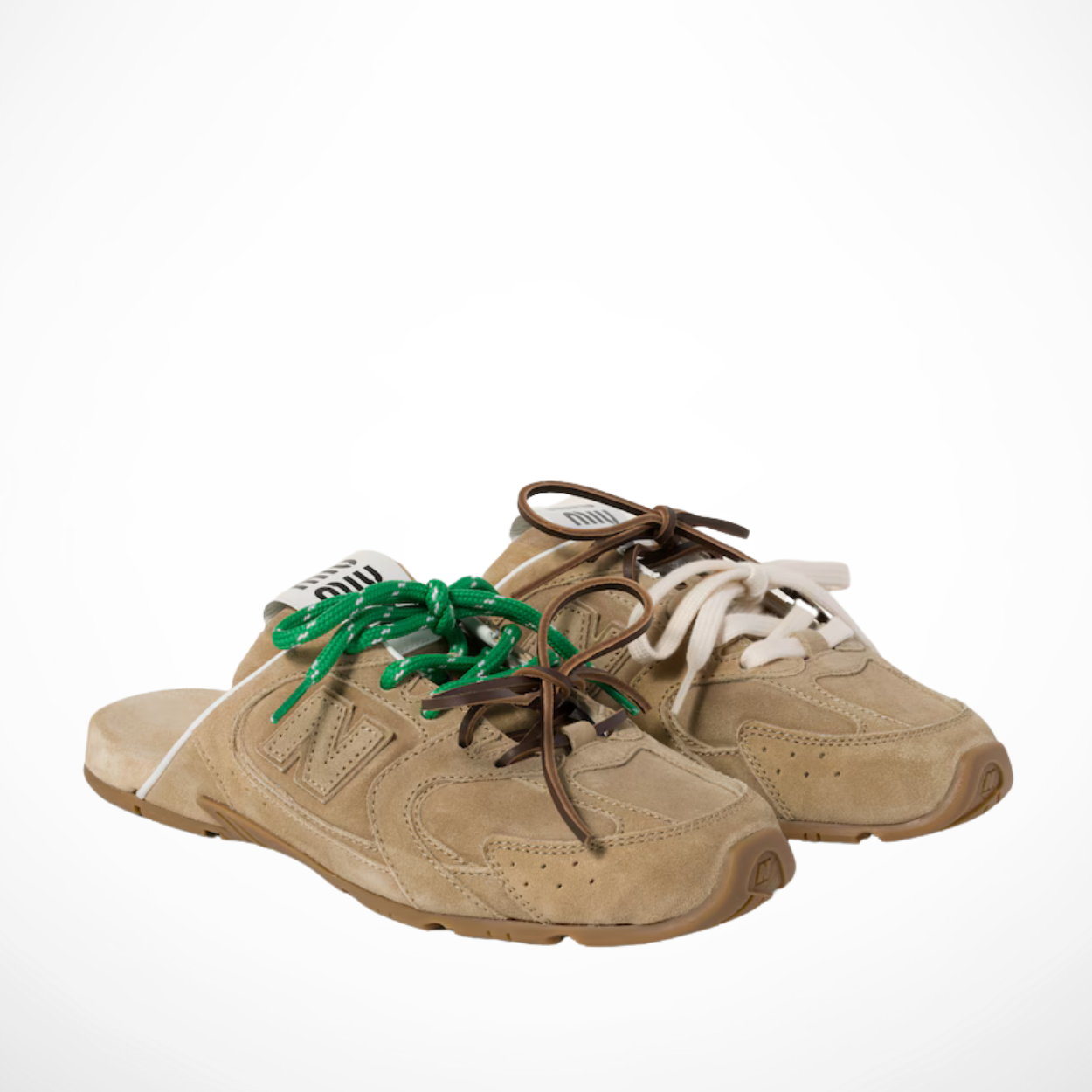 Miu Miu x NB 530 Mules (Beige)