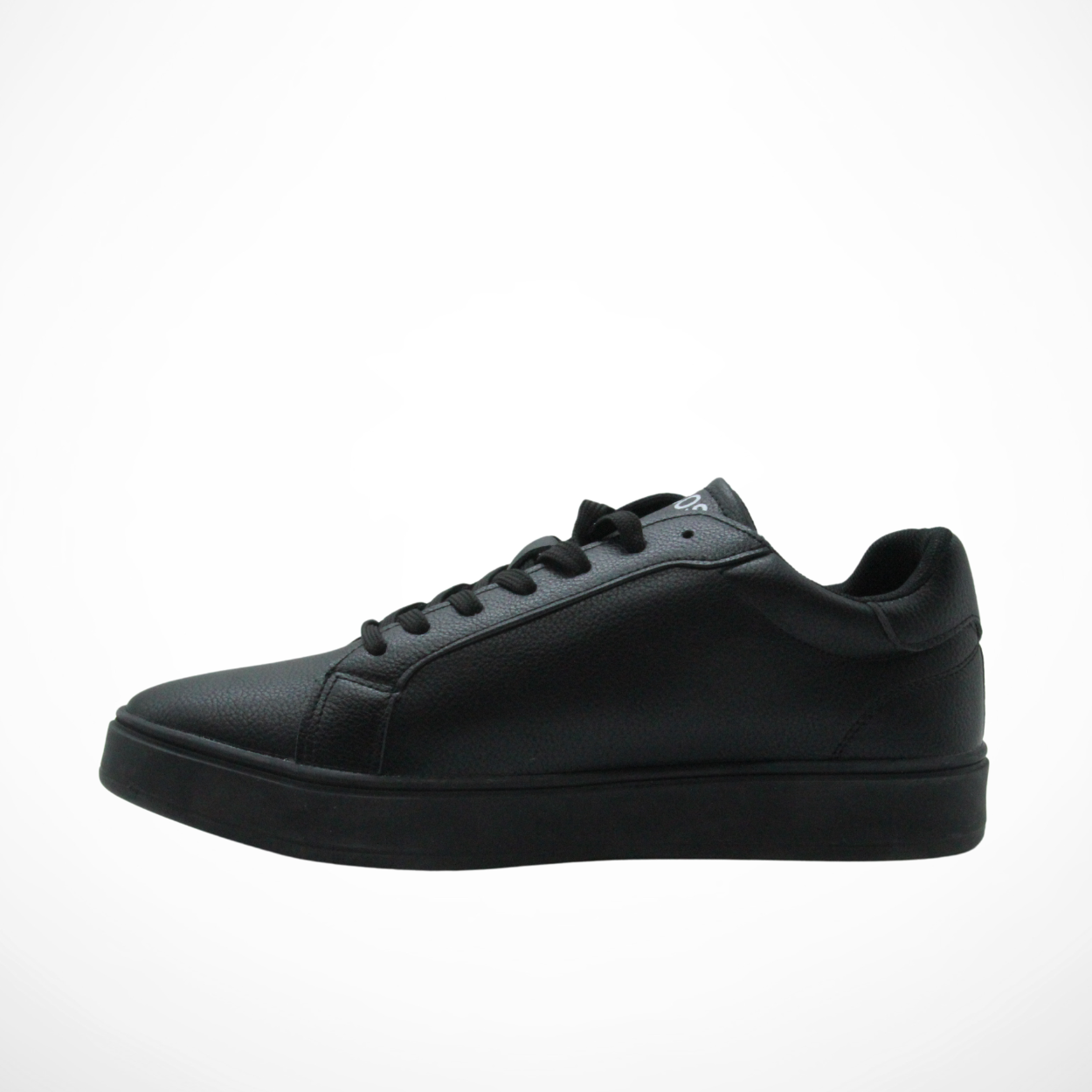Men Leather Sneakers (Full Black)
