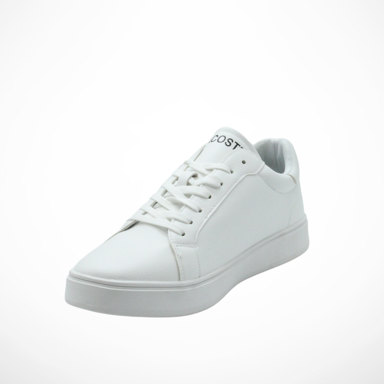 Men Leather Sneakers (White)
