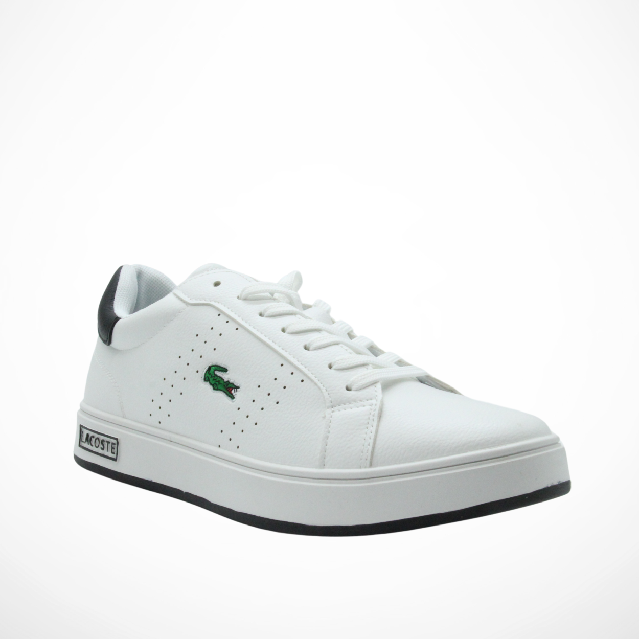 Men Leather Sneakers (White*Black)