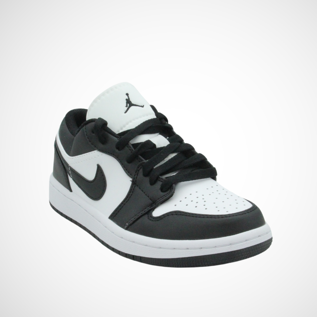 Men-Women JORDAN 1 FLAT PANDA (Black-W)