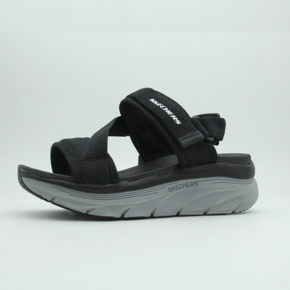 Men-Women Skechers Arch Fit Sandal (Black)