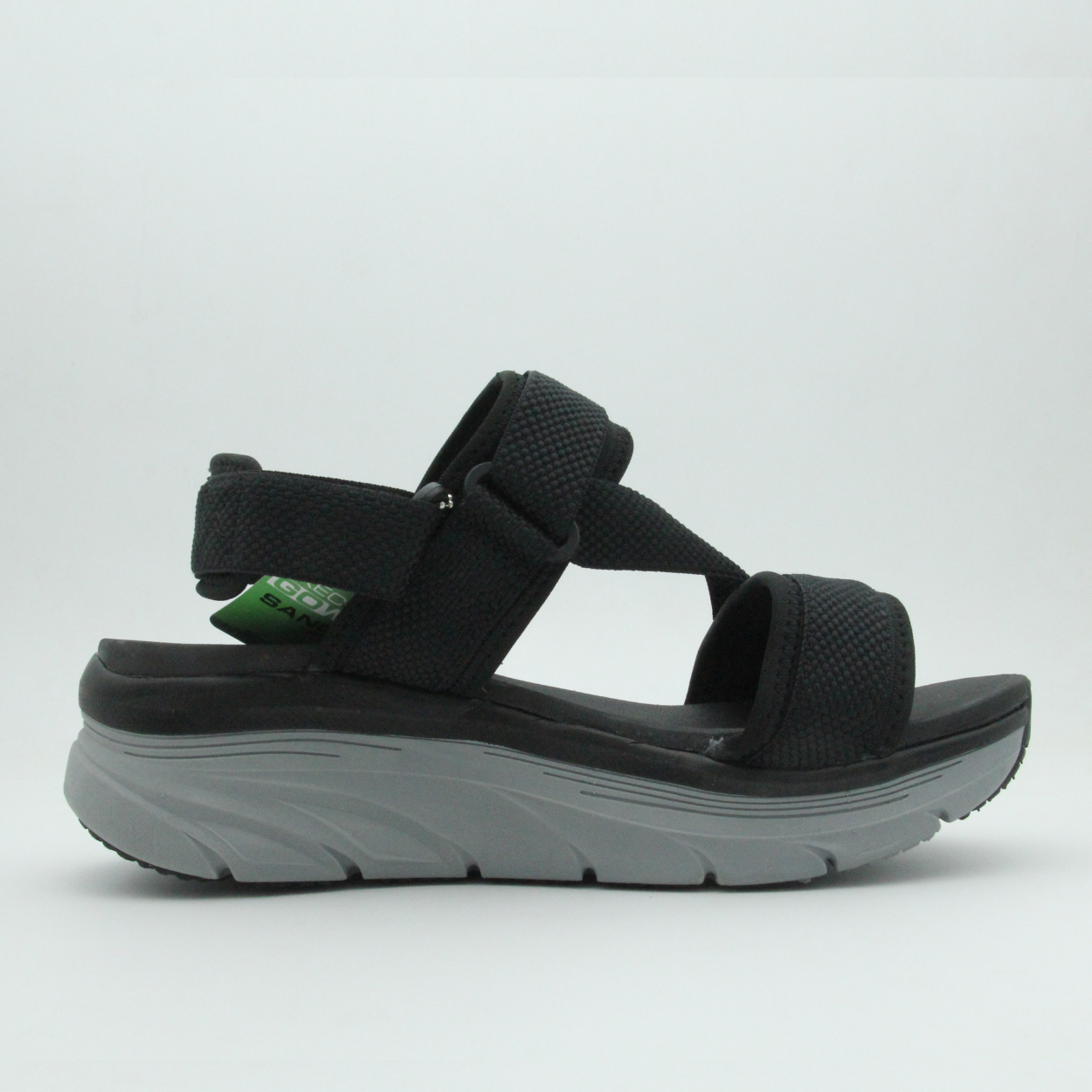 Men-Women Skechers Arch Fit Sandal (Black)