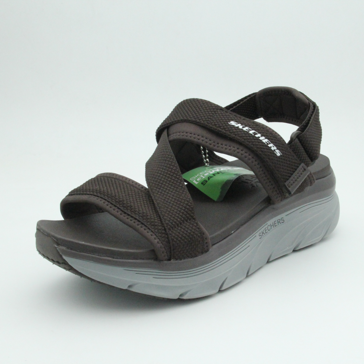 Men-Women Skechers Arch Fit Sandal (Black)