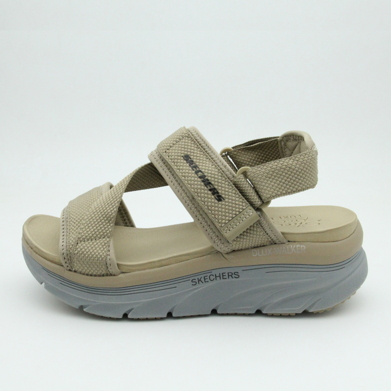 Men-Women Skechers Arch Fit Sandal (Beige)