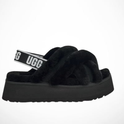 UGG DISCO CROSS SLIDE (Black)