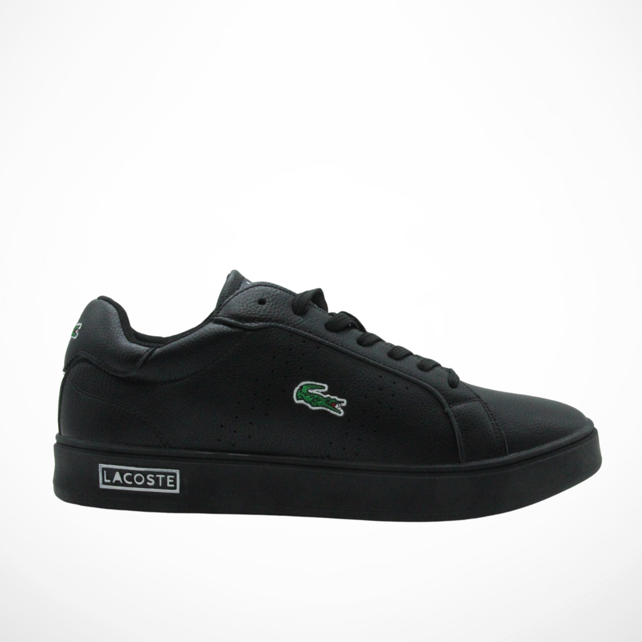 Men Leather Sneakers (Full Black)