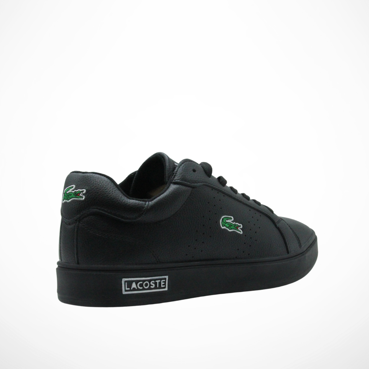 Men Leather Sneakers (Full Black)