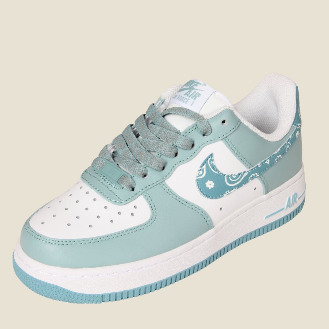 Women Sneaker Air Print (White*Mint)