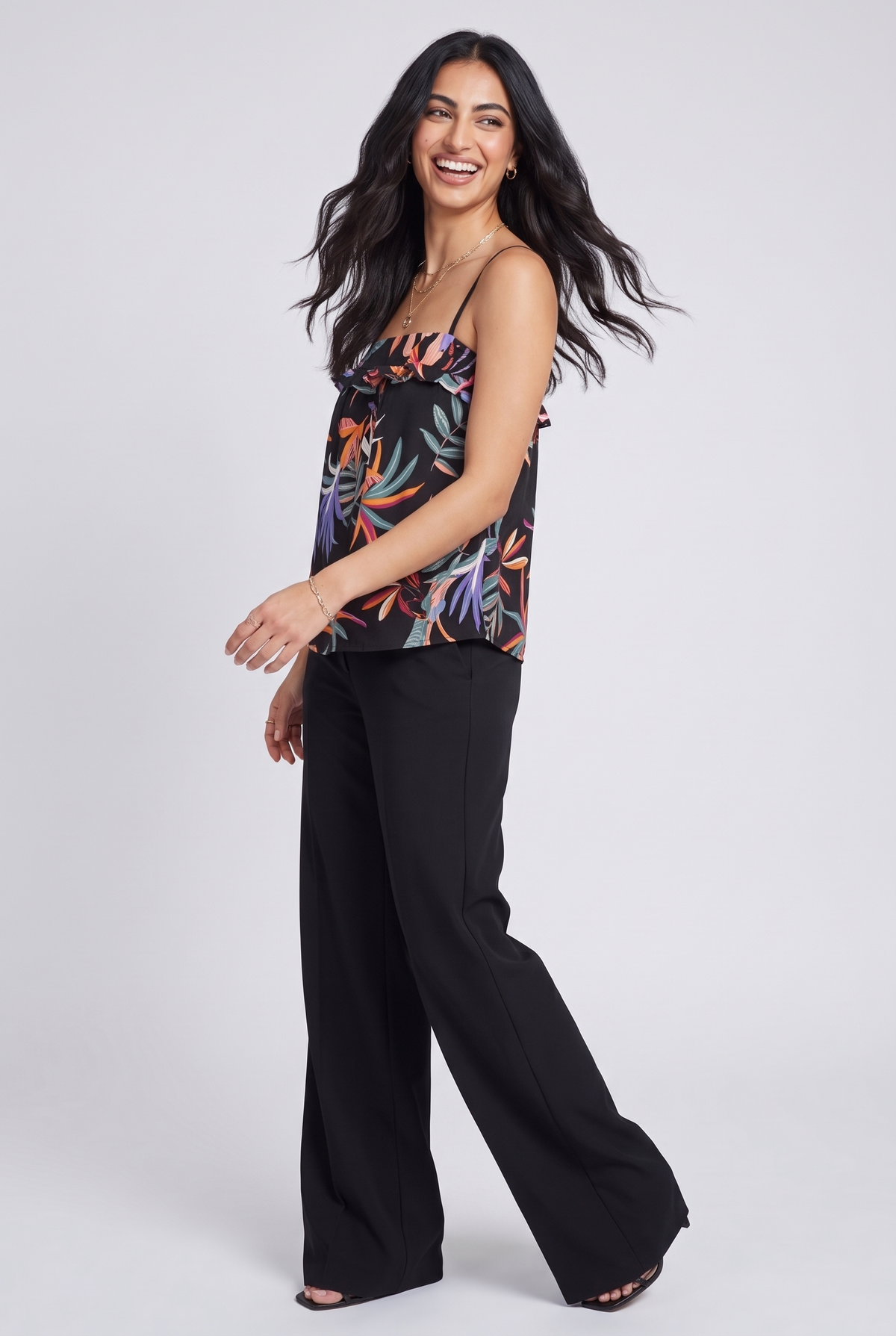 Sleeveless Women Top (Black)