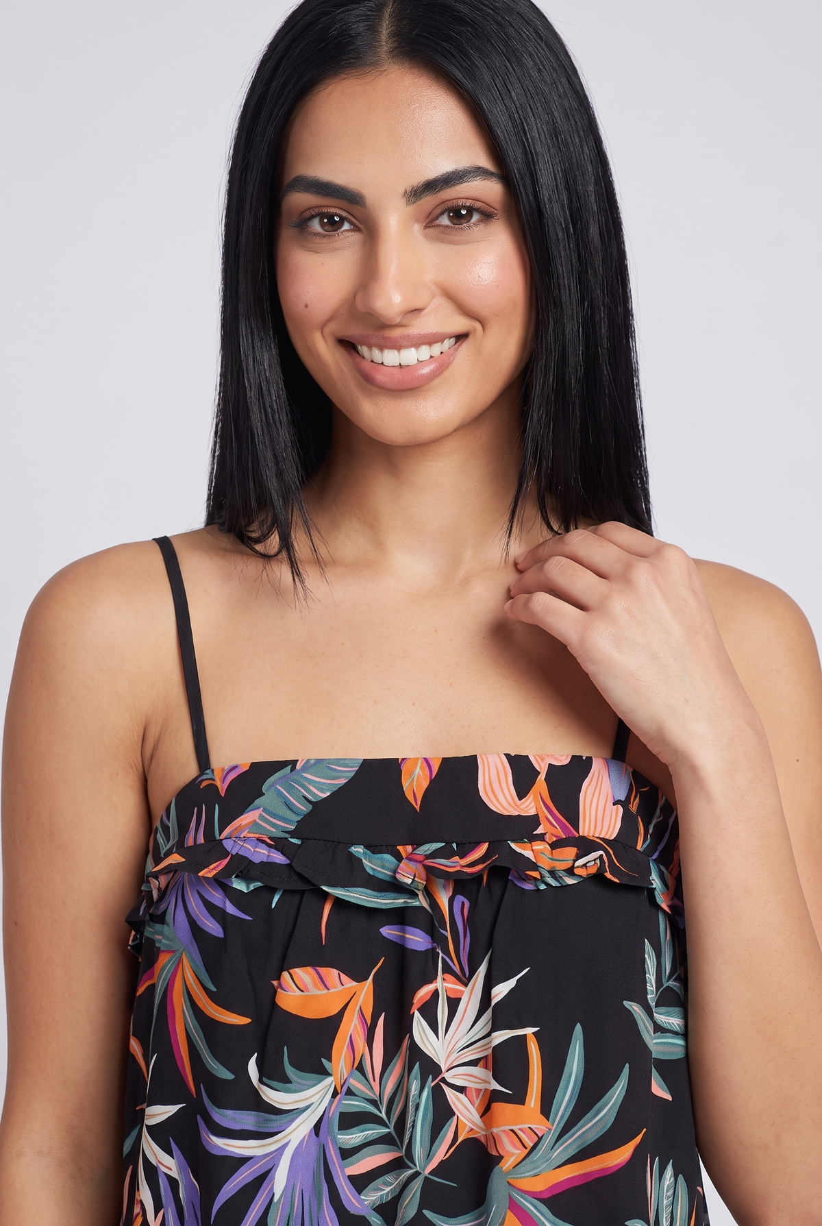 Sleeveless Women Top (Black)