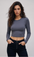 [ORIGINAL]Women Cropped Top Long Sleeve