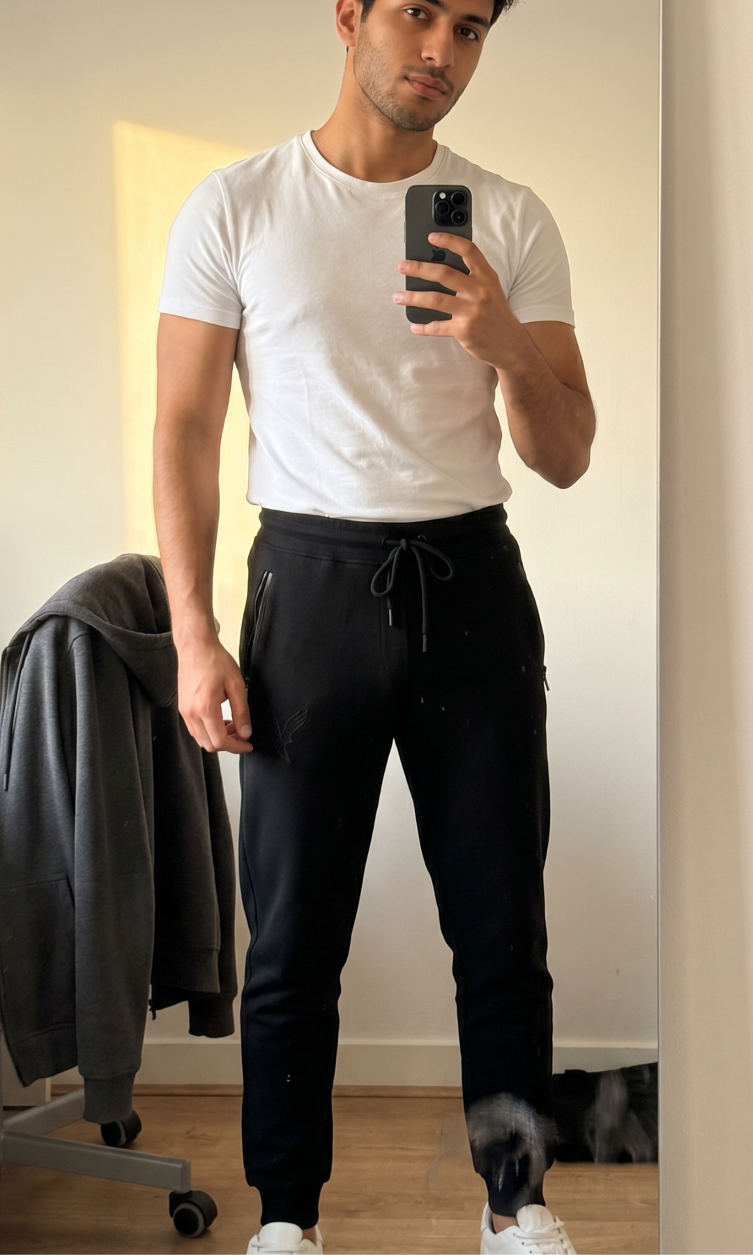 Men Side Zipped Pockets Sweatpants - AE