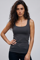 Women's beige basic tank top by NUT, product photo