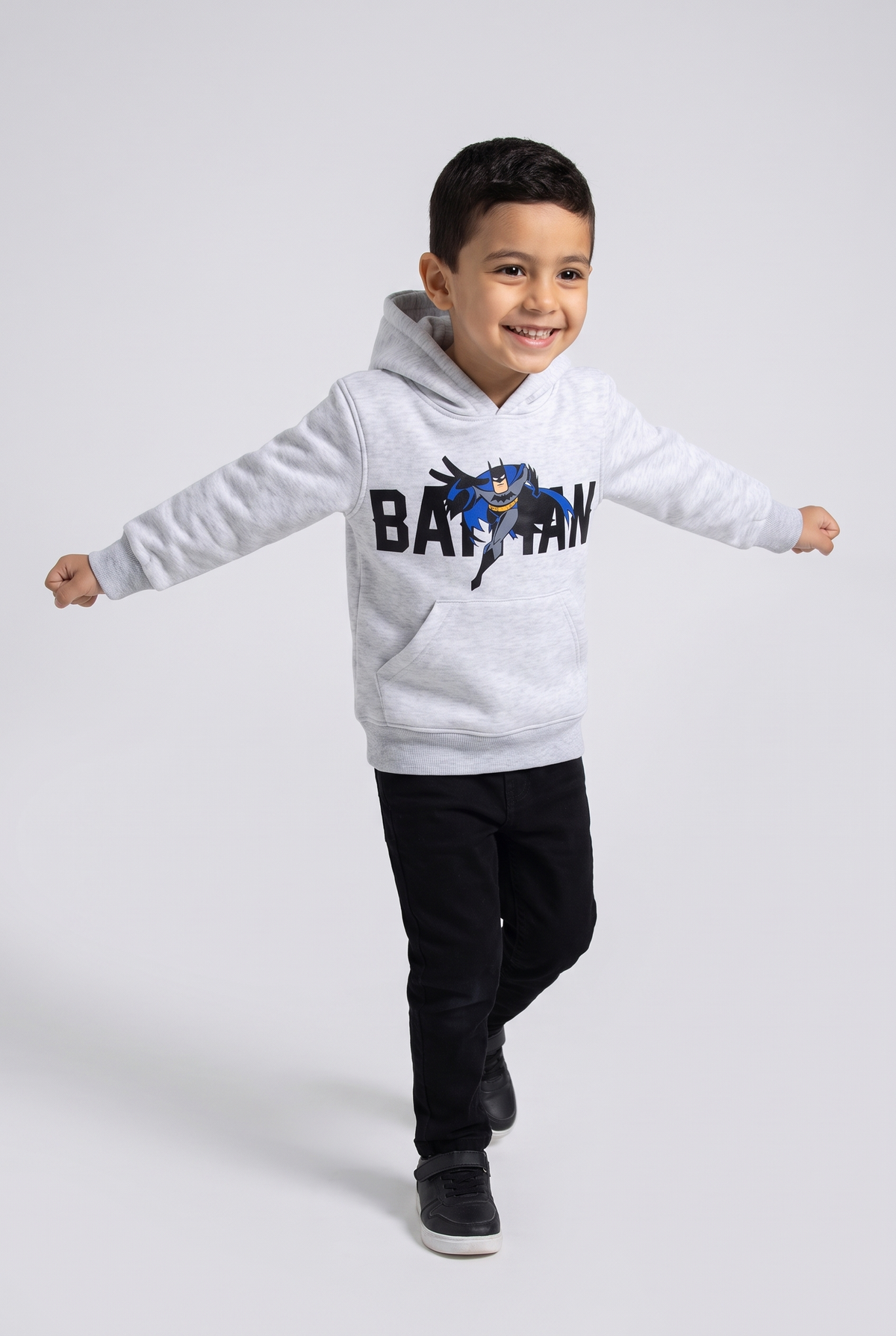 Kids Hoodie Batman (Grey)