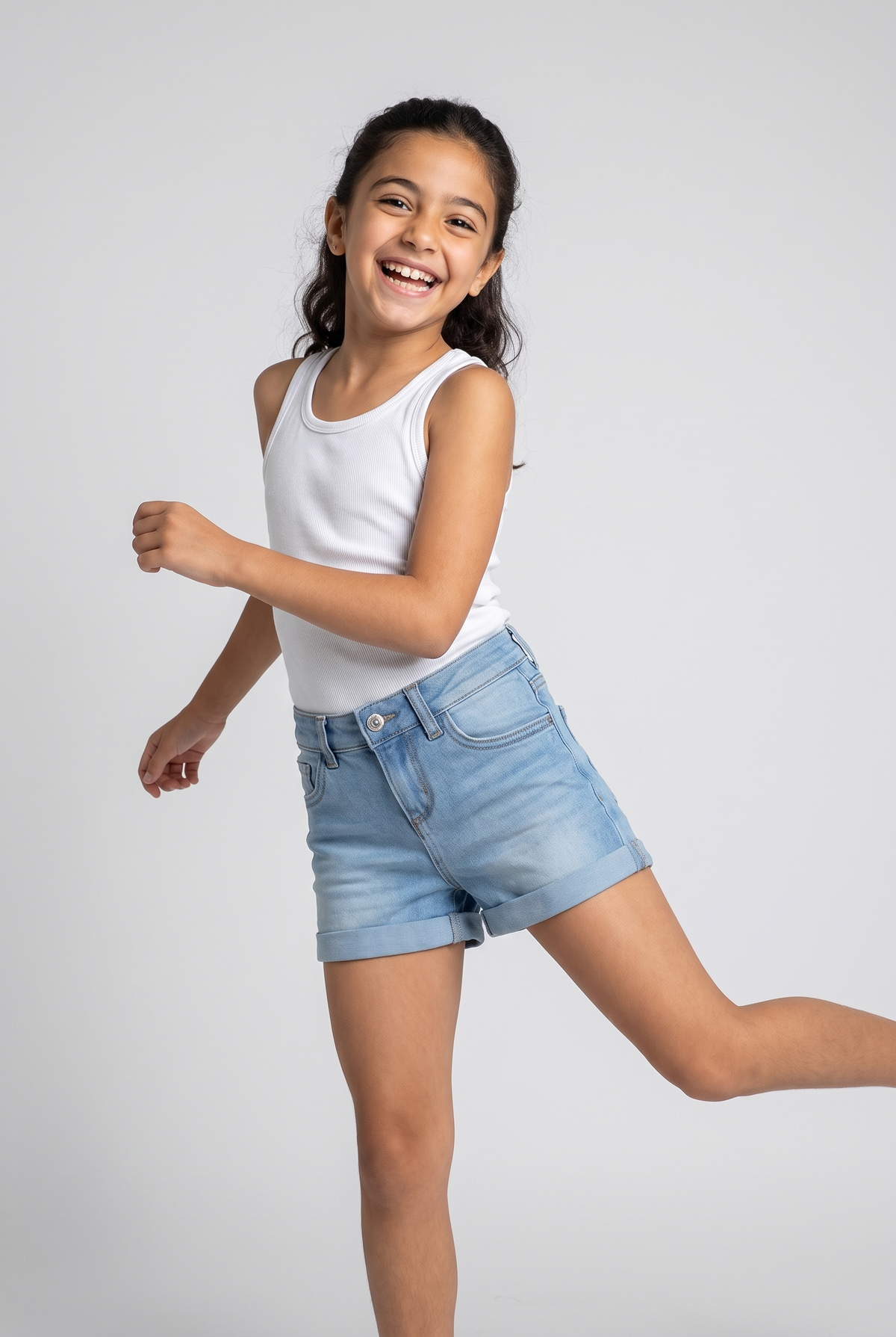 Kids Denim Solid Color (Baby Blue)