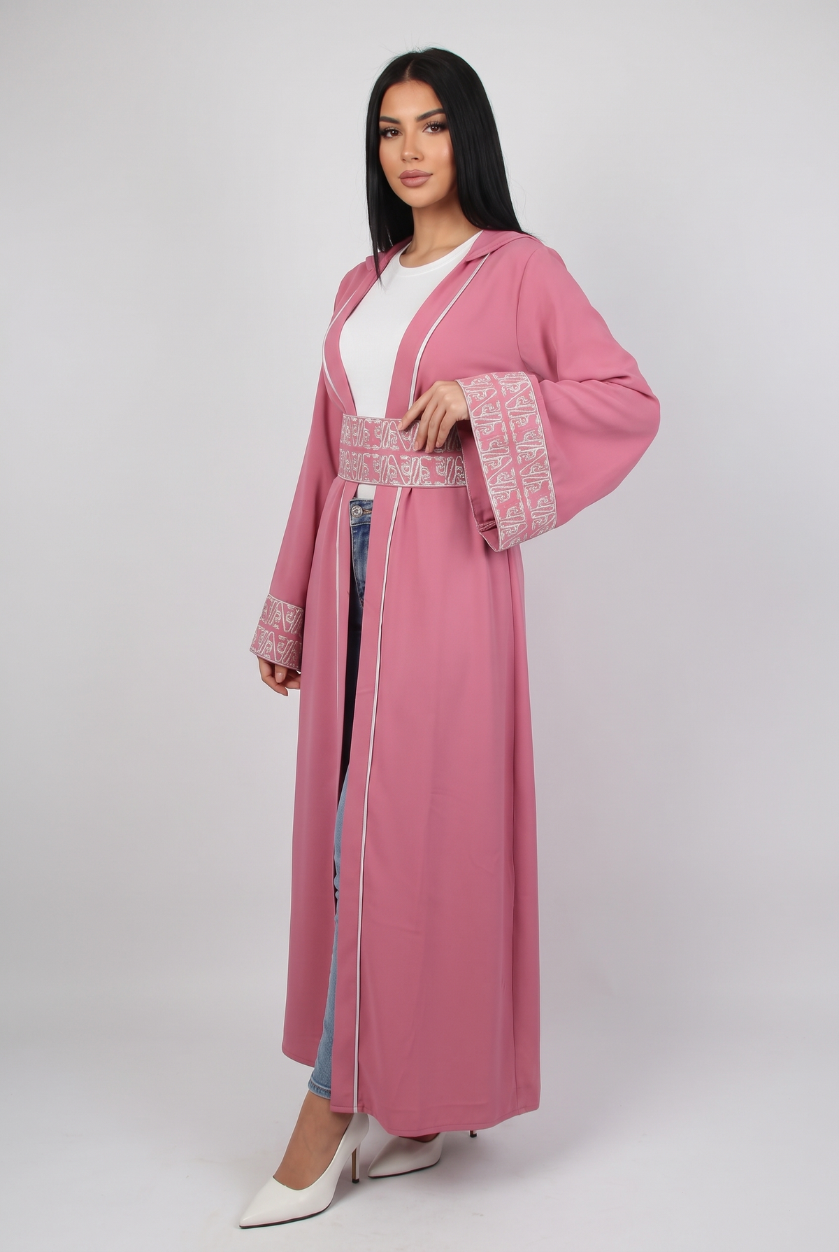 Women Dress Kaftan With Belt & Capuchon (kashmir)