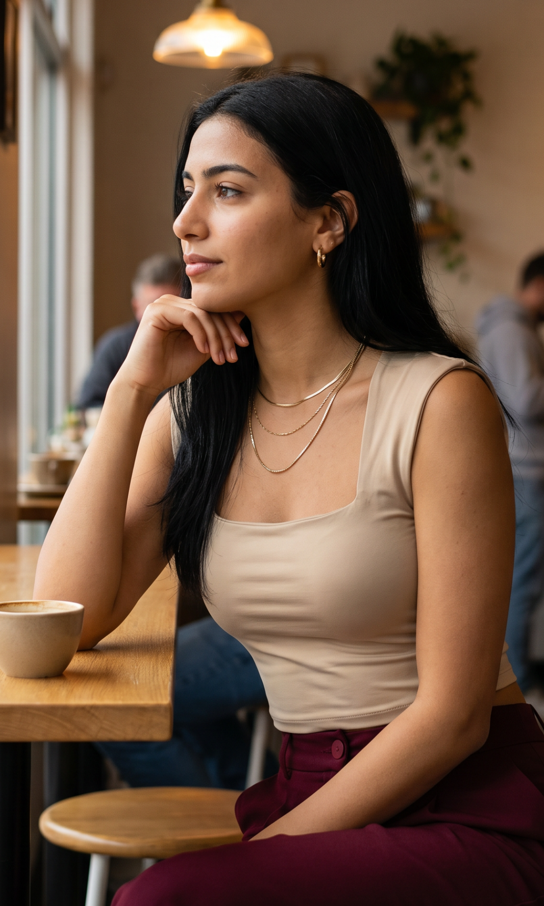 NUT Plain Women Square Neck Tank Tops