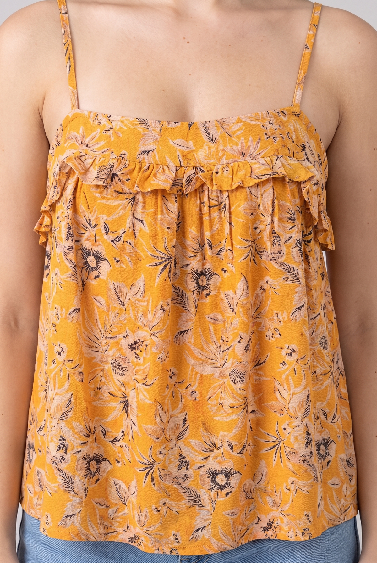 Sleeveless Women Top (Mustard)